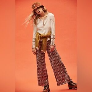 Free People Secret Beach Flare Pants Size Medium